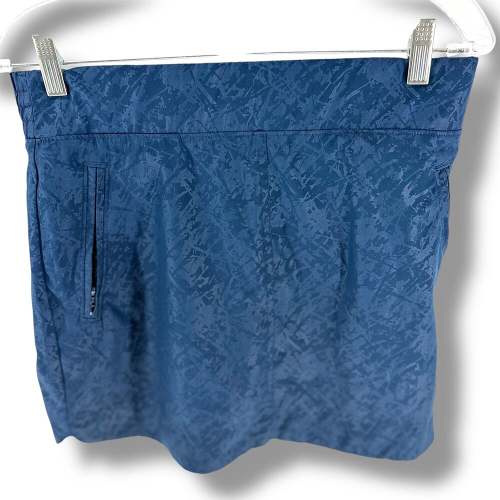 Orvis Skort Womens XS Navy Athletic Built In Shorts Zip Pockets Golf Tennis